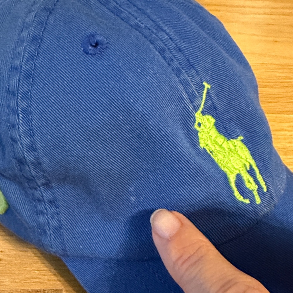 Toddler Iconic Polo by Ralph Lauren Big Pony Logo Baseball Hat, size: 2T-4T - Picture 6 of 6